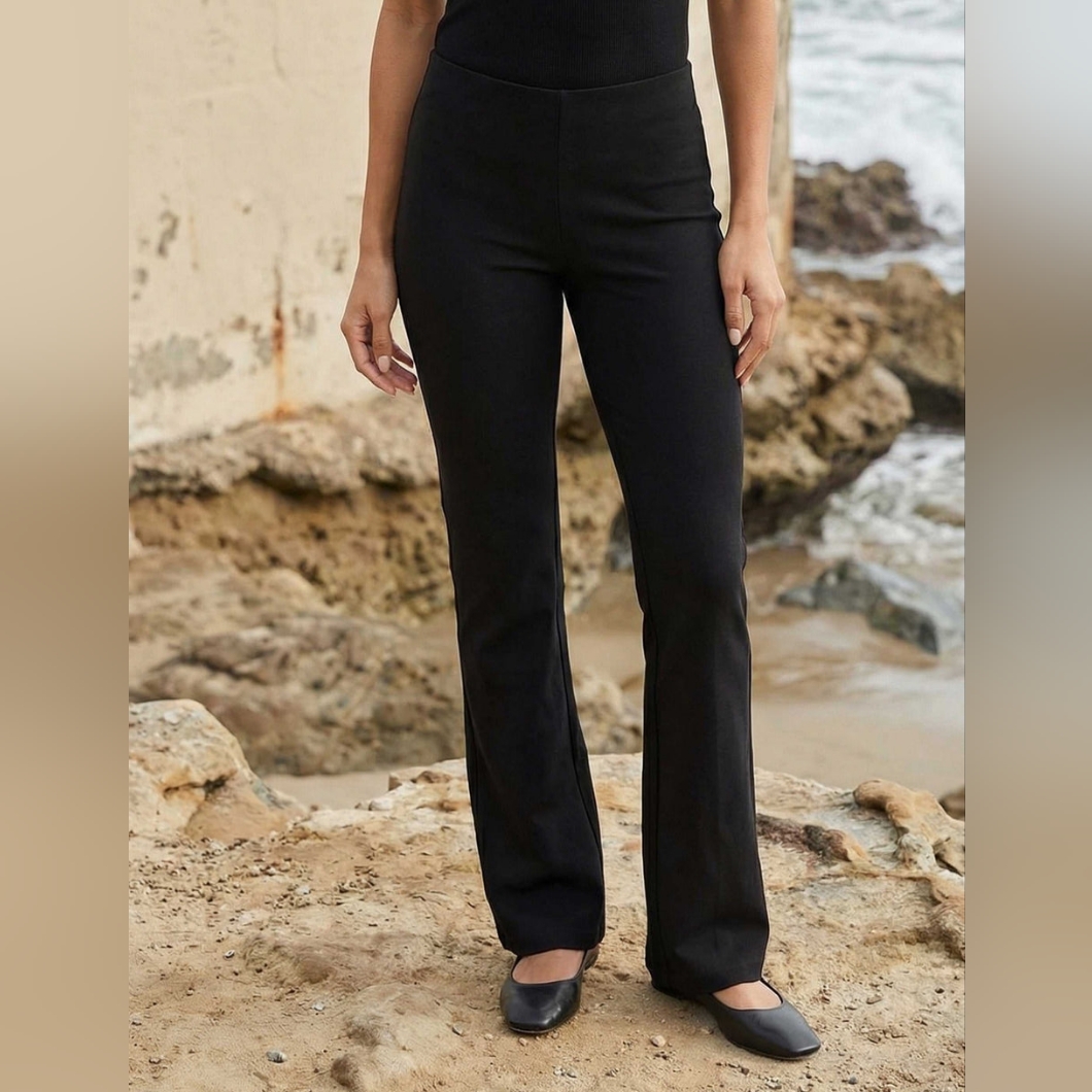 Fifteen Twenty Black Essential City Bootcut Pants Xs New
